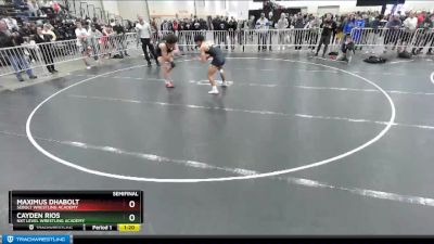 138 lbs Semifinal - Maximus Dhabolt, Sebolt Wrestling Academy vs Cayden Rios, NXT Level Wrestling Academy