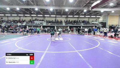 170 lbs Round Of 16 - Ryan Gilchrist, Norwalk vs Nicholas Baccala, Ponaganset