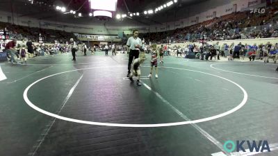 46 lbs Consi Of 16 #2 - Nash Broddle, Kingfisher vs Wyatt Lancaster, Norman Grappling Club