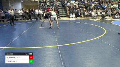 152 lbs 5th Place - Benjamin Weader, Chantilly-VA vs Zach Ballante, St. Joseph Regional-NJ