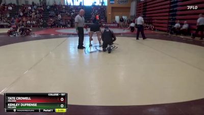 197 lbs Cons. Round 1 - Kenley Dufrense, Millikin vs Tate Crowell, Millikin