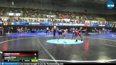 141 lbs Cons. Round 1 - Xavier Pena, Centenary (NJ) vs Pierre Baldwin, Central