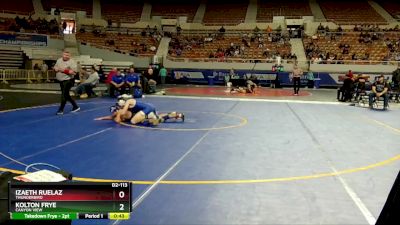 D2-113 lbs Cons. Round 2 - Izaeth Ruelaz, Thunderbird vs Kolton Frye, Canyon View