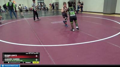 105 lbs 3rd Place Match - Ryder Lentz, Vicious vs Karmen Harris, Tennessee Valley Wrestling