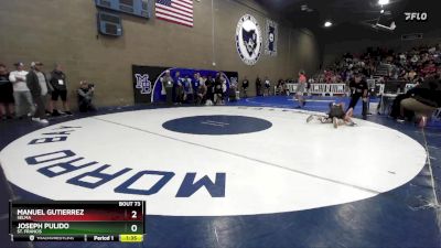 126 lbs Champ. Round 1 - Joseph Pulido, St. Francis vs Manuel Gutierrez, Selma