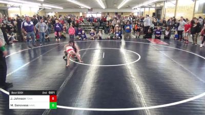 M 58 lbs Round Of 32 - Jeryck Johnson, Towanda vs Mason Genovese, Hawley