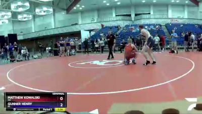 195 lbs Semifinal - Matthew Kowalski, OH vs Gunner Henry, IN