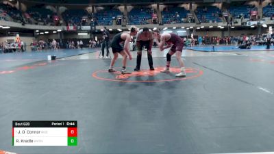 138 lbs Quarterfinal - Jack O`Connor, Brother Rice vs Rylan Kradle, Glenbard North