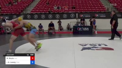 75 kg Cons 8 #1 - Michael Boyle, Ohio vs Ashton Lassig, Temecula Valley High School Wrestling