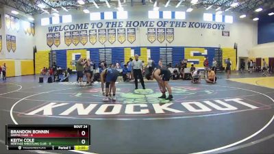 145 lbs Round 6 (8 Team) - Brandon Bonnin, Griffin Fang vs Keith Cole, Heritage Wrestling Club