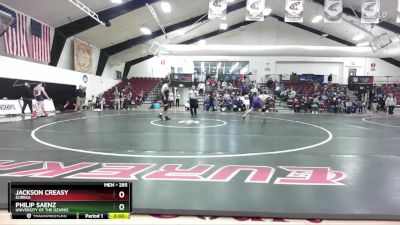 285 lbs 3rd Place Match - Jackson Creasy, Eureka vs Philip Saenz, University Of The Ozarks