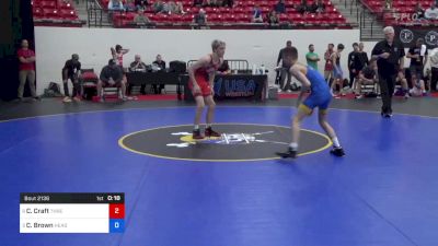 45 kg Cons 8 #2 - Cason Craft, Threestyle Wrestling Of Oklahoma vs Corey Brown, HeadHunters Wrestling Club