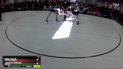 113 lbs Quarterfinal - Drea Kruse, The Best Wrestler vs Addisyn Darling, Nebraska