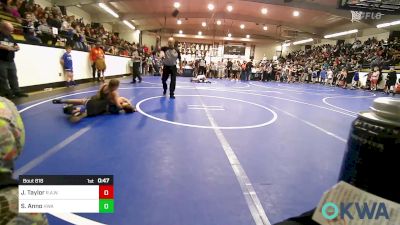 100 lbs Semifinal - Jake Taylor, R.A.W. vs Shiloh Anno, HURRICANE WRESTLING ACADEMY