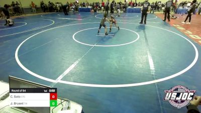 49 lbs Round Of 64 - Chris Soto, Chandler Takedown Club vs Jolee Kait Bryant, Tuttle Wrestling