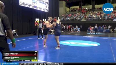 285 lbs Cons. Round 1 - Luke Tweeton, UMary vs Gavin Shamblin, Glenville State