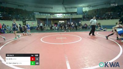 85 lbs Rr Rnd 3 - Derek Orth, Sperry Wrestling Club vs Blaine Derryberry, Lions Wrestling Academy