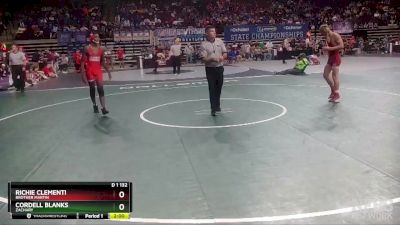 D 1 132 lbs Champ. Round 2 - Richie Clementi, Brother Martin vs Cordell Blanks, Zachary