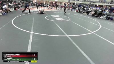 172 lbs Round 3 (4 Team) - Ty Ward, Saint Pius X (Kansas City) vs Armon Williams, Bettendorf