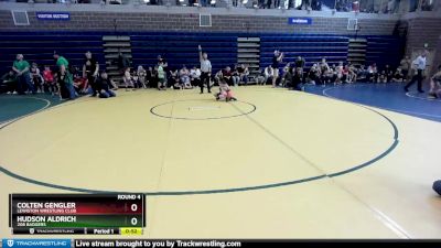 50 lbs Round 4 - Hudson Aldrich, 208 Badgers vs Colten Gengler, Lewiston Wrestling Club