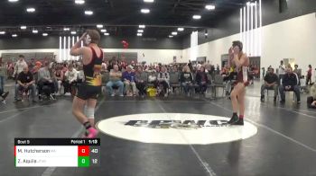 139 lbs Semis & 1st Wrestleback (8 Team) - Zach Aquila, Junior Terps Xtreme (MY) vs Mario Hutcherson, Mat Assassins (PA)