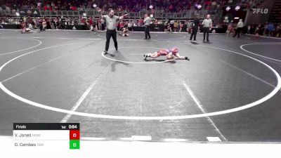 40.6-44.6 lbs Final - Violet Jones, Honey Badgers Wrestling Club vs Dakota Combes, Trailhands