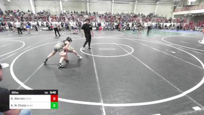 85 lbs Semifinal - Alpha Warren, Dove Creek Bulldogs vs Alexander Naccarati-Cholo, Bear WC