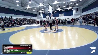 144 lbs Champ. Round 2 - Bradley Espinoza, Brea Olinda vs Alan Lopez, Anaheim