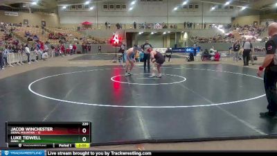 220 lbs Quarterfinals (8 Team) - Jacob Winchester, Signal Mountain vs Luke Tidwell, Gibbs