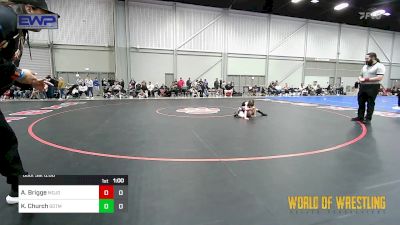 45 lbs Rr Rnd 3 - Adria Brigge, MOJO Girls vs Kenslee Church, Sisters On The Mat Teal