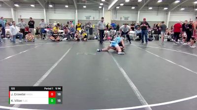 105 lbs Round 8 (10 Team) - Kenny Villon, Florida Scorpions vs Jackson Crowder, Machine Shed