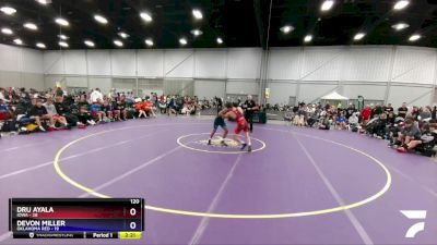 120 lbs Round 1 (8 Team) - Dru Ayala, Iowa vs Devon Miller, Oklahoma Red