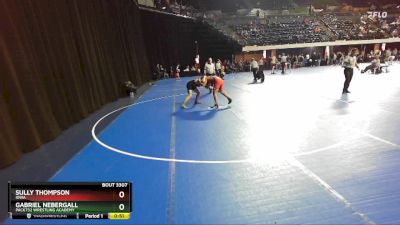 160 lbs Cons. Round 2 - Sully Thompson, Iowa vs Gabriel Nebergall, Pack732 Wrestling Academy