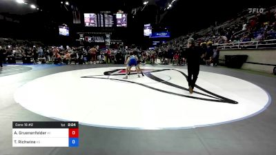 106 lbs Cons 16 #2 - Aidan Gruenenfelder, Wisconsin vs Trenton Richwine, Kansas