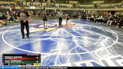 126 lbs Finals (8 Team) - Benjamin Dahlin, Jackson County Central vs Cody Trevino, Bettendorf