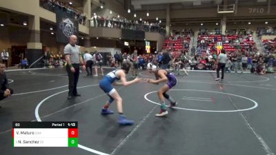 80 lbs Champ. Round 1 - Noah Sanchez, Duran Elite vs Vince Maturo, SlyFox Wrestling Academy