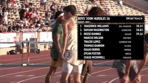 High School Boys' 300m Hurdles Class 3A, Finals 1