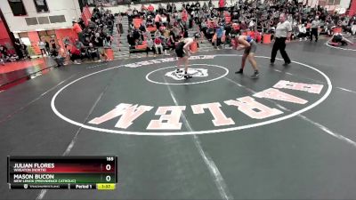 165 lbs Cons. Round 2 - Mason Bucon, New Lenox (PROVIDENCE CATHOLIC) vs Julian Flores, Wheaton (NORTH)