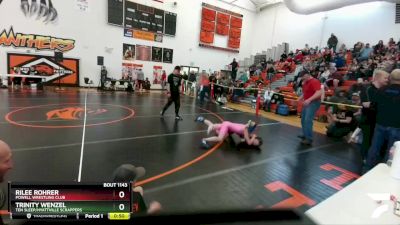 80-85 lbs Round 3 - Rilee Rohrer, Powell Wrestling Club vs Trinity Wenzel, Ten Sleep/Hyattville Scrappers