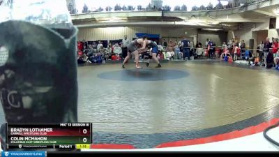 220 lbs Semifinal - Colin McMahon, Columbus East Wrestling Club vs Bradyn Lothamer, Carroll Wrestling Club