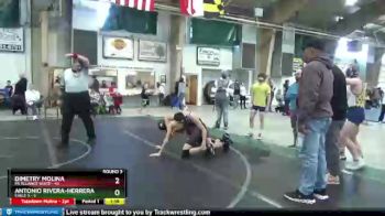 110 lbs Round 3 (4 Team) - Dimetry Molina, PA Alliance White vs Antonio Rivera-Herrera, Eagle X