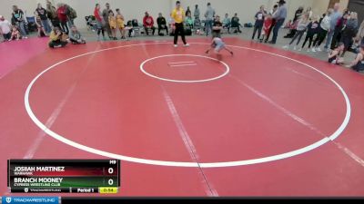 53 lbs Round 1 - Josiiah Martinez, Warhawk vs Branch Mooney, Cypress Wrestling Club