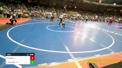 46 lbs Round Of 32 - Kolton Smith, Florida Scorpions vs Leander Zimmer, Wichita Blue Knights