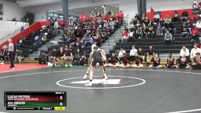 106 lbs Champ. Round 1 - Lucas Peters, West Delaware, Manchester vs Kai Gibson, Grinnell