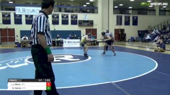 132 lbs Final - Jonathan Miers, Easton vs Nicholas Raimo, Hanover Park