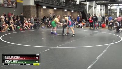 235 lbs Round 1 (16 Team) - Emma Schipper, Grand View Wrestling Club vs Caitlyn Sohm, Hastings Wrestling Academy