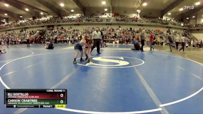 80 lbs Cons. Round 3 - Eli Sostillio, Jackson Wrestling Club-AAA vs Carson Crabtree, Lebanon Yellowjacket Wrestling-AAA 