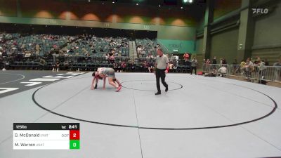 125 lbs Consi Of 32 #2 - Dylan McDonald, Unattached vs Mitch Warren, UNATT-individual