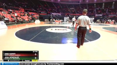 2A 138 lbs Champ. Round 1 - Jake Hamiti, Joliet (Catholic Academy) vs Josh Gonzalez, Riverside (R.-Brookfield)