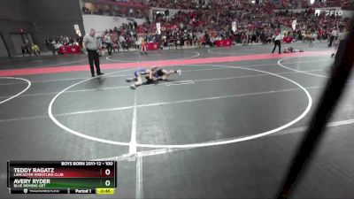 100 lbs Champ. Round 2 - Teddy Ragatz, Lancaster Wrestling Club vs Avery Ryder, Blue Demons-GET